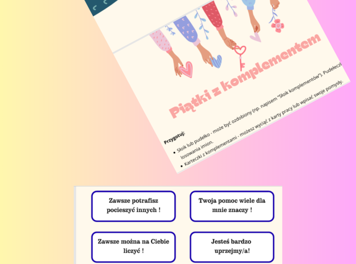 Godzina wychowawcza - Piątki z komplementem