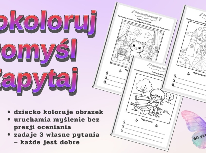 Pokoloruj, pomyśl, zapytaj.