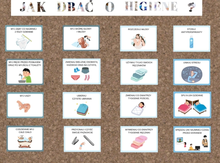 Jak dbać o higienę? - gazetka