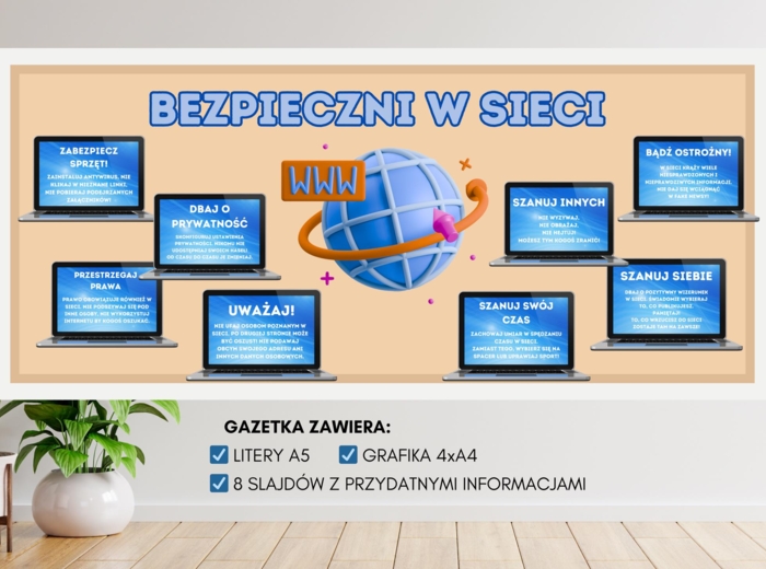 Gazetka szkolna - BEZPIECZNI W SIECI
