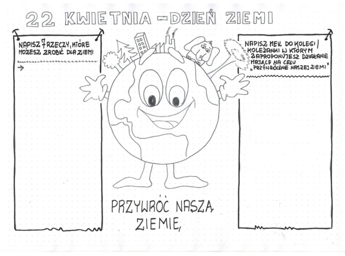 Dzień Ziemi - 22 kwietnia - Notatka graficzna