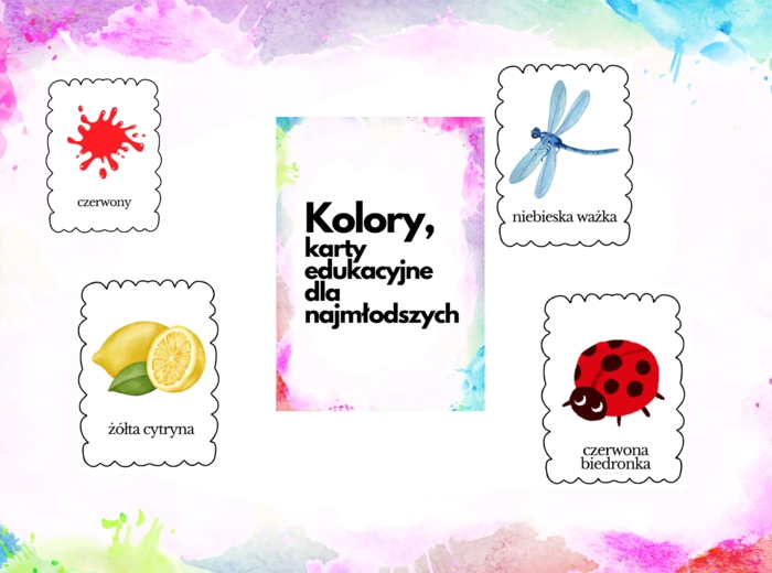 Kolory - karty edukacyjne dla najmłodszych
