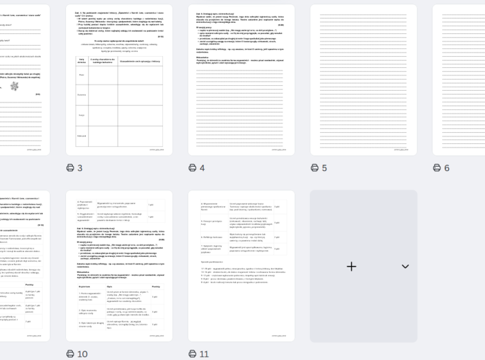 Opowieści z Narnii - sprawdzian podsumowujący + klucz odpowiedzi