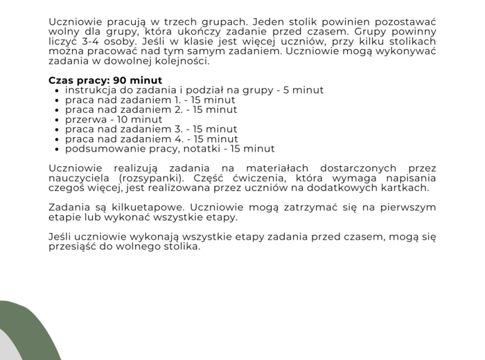 Stacje zadaniowe: Słowotwórstwo i fonetyka