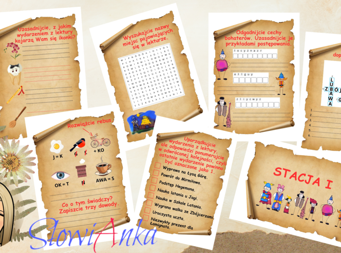 "Kajko i Kokosz. Szkoła latania" - STACJE ZADANIOWE