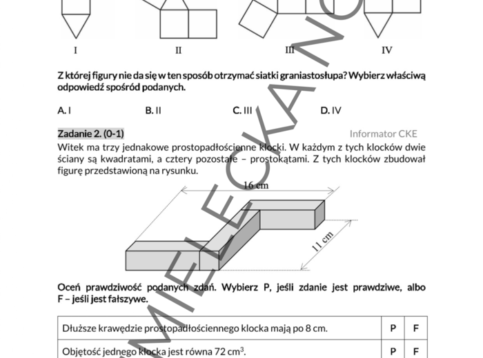 Powtórzenie E8 Egzamin ósmoklasisty – Geometria + 2x GRATIS!