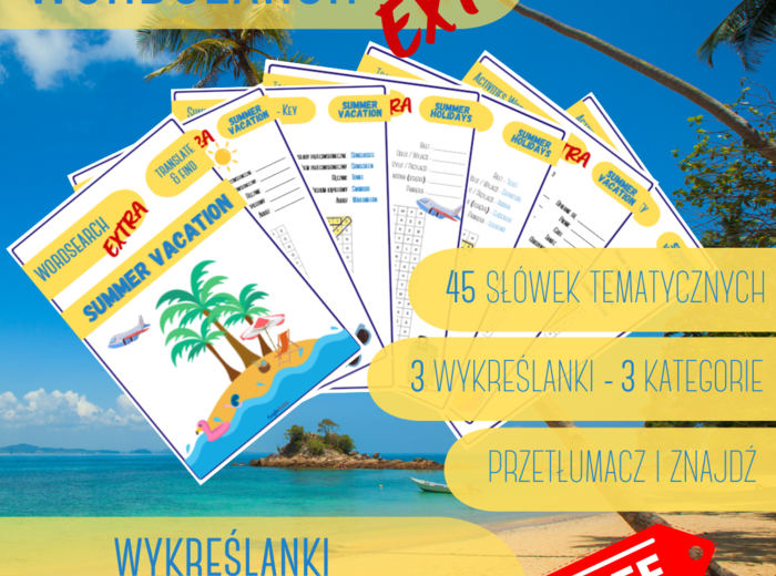 Wykreślanka EXTRA - Summer Holidays