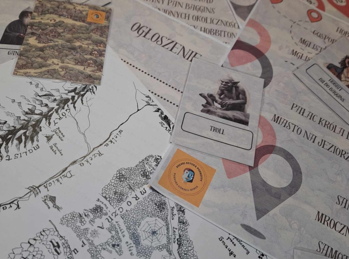 Wielofunkcyjne karty ról, karty do pracy w grupach, "Hobbit, czyli tam i z powrotem"