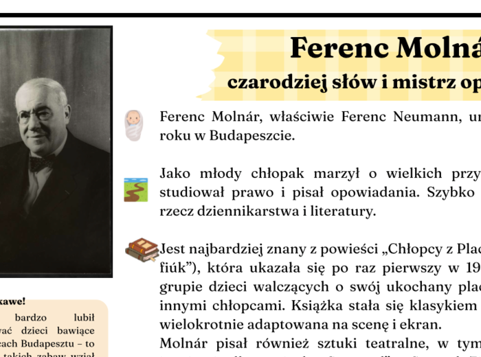 Ferenc Molnar - atrakcyjna notatka biograficzna