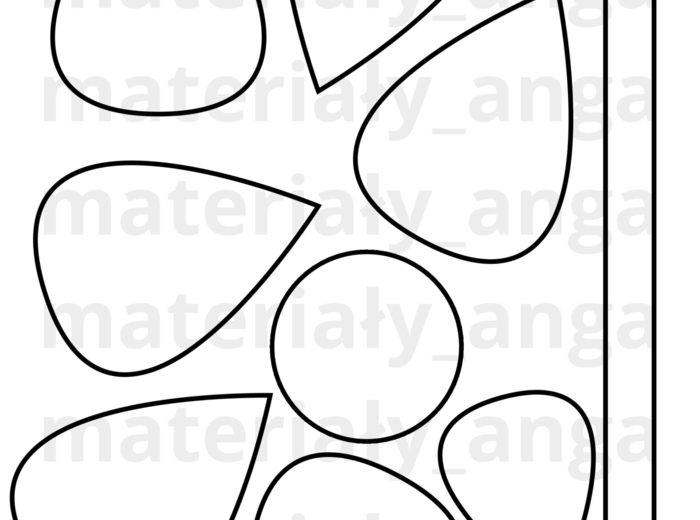 Szablon kwiat kwiatek wzór