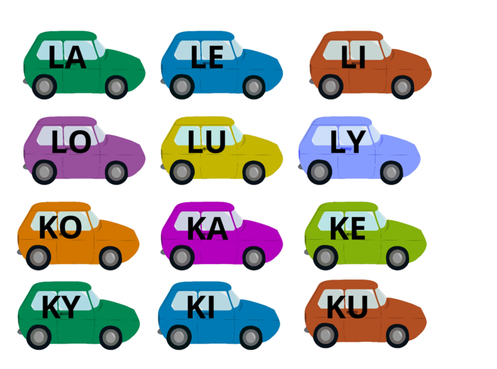 Sylaby. Wjedź autem do garażu