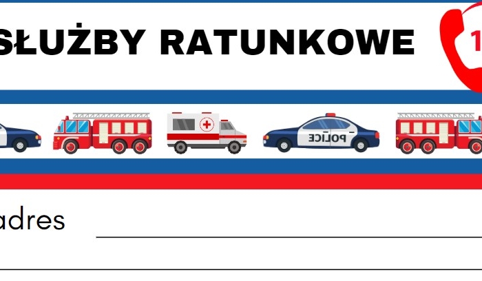 Służby ratunkowe - praca strażaka - Karty pracy na Dzień Strażaka dla dzieci