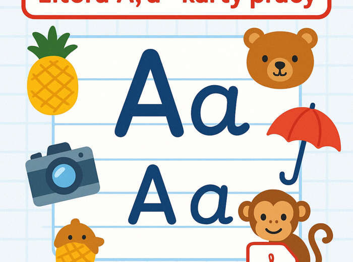 "A" i "a". Karta pracy. Sprawdzian