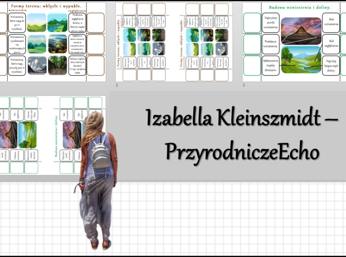 Notatki okienkowe „Formy terenu”, „Budowa wzniesienia i doliny” w pdf. - Przyroda 4 „Ukształtowanie terenu”, dział „Poznajemy krajobraz najbliższej okolicy”.