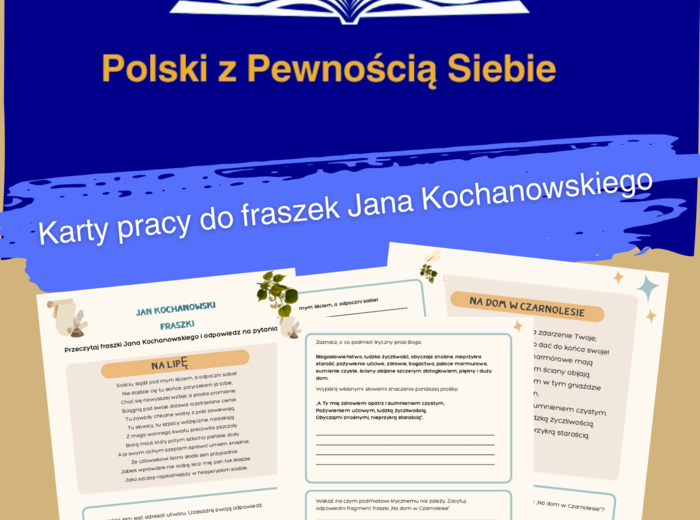 ,,Na lipę" i ,,Na dom w Czarnolesie", czyli jak patrzeć na fraszki Jana Kochanowskiego.