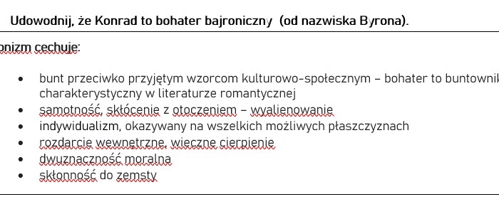 "Konrad Wallenrod" Adama Mickiewicza - zadania do lektury