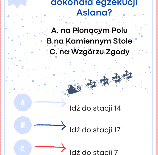 "Opowieści z Narnii" - lekcja w ruchu (stacje zadaniowe)