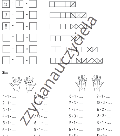 Dodawanie i odejmowanie do 10