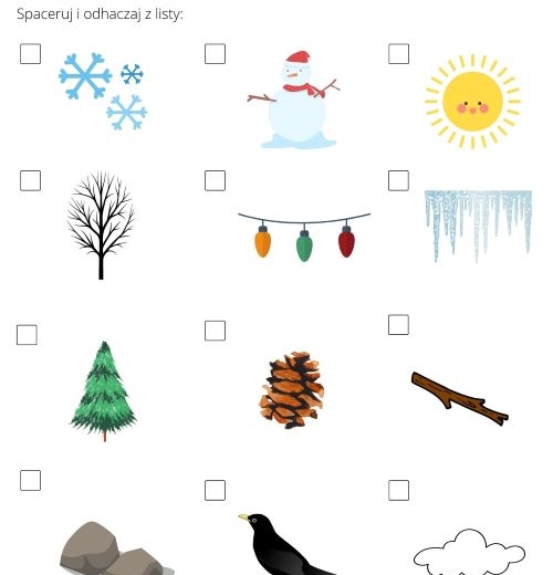 Uważny spacer - zima