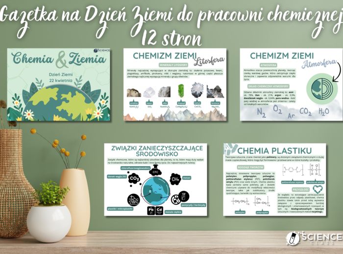 Gazetka na Dzień Ziemi do pracowni chemicznej