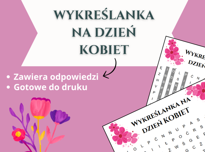 Wykreślanka z okazji Dnia Kobiet 💐👩‍🦰