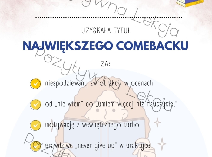 Pozytywne Certyfikaty/Dyplomy dla absolwentów klas 4-8/szkół średnich 32 WZORY