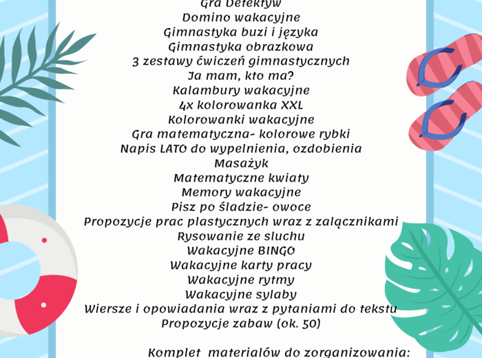 WAKACYJNY NIEZBĘDNIK