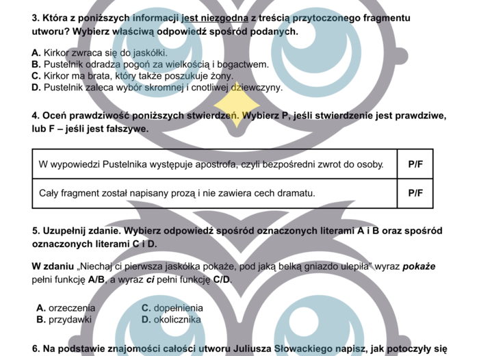 Balladyna. Wielka powtórka przed egzaminem. Egzamin ósmoklasisty. Zbiór zadań egzaminacyjnych