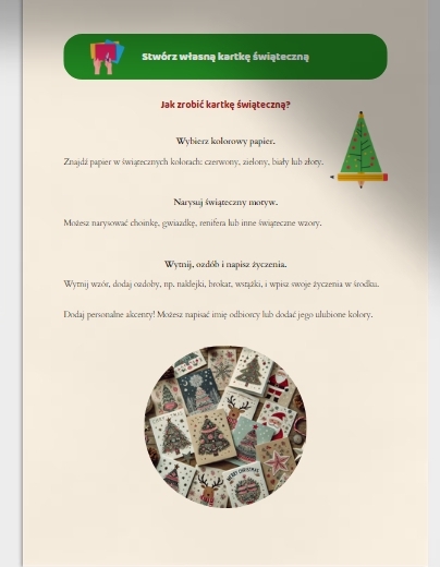 Świąteczny scenariusz lekcji