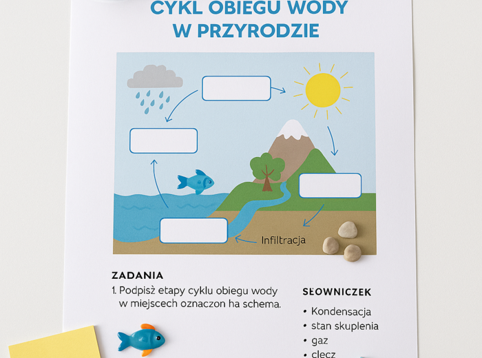 Karta pracy „Cykl obiegu wody”