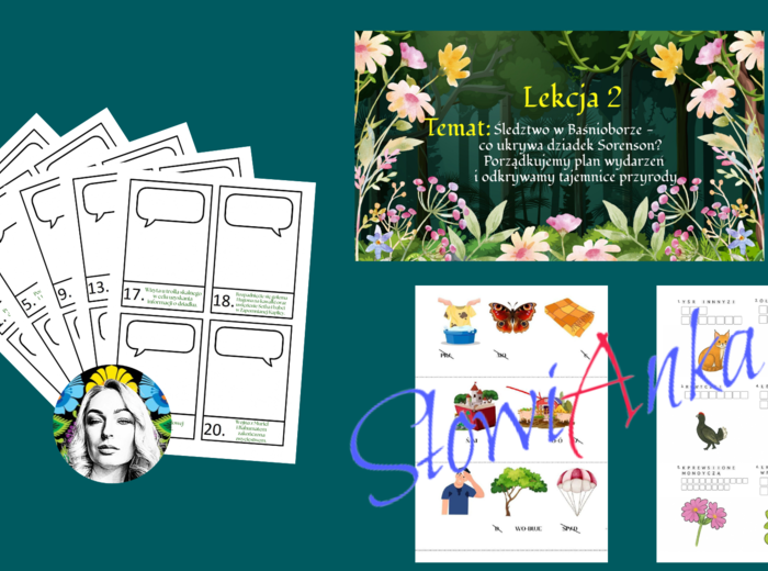 Zestaw materiałów dydaktycznych do omówienia lektury „Baśniobór” Brandona Mulla + PREZENTACJA GRATIS