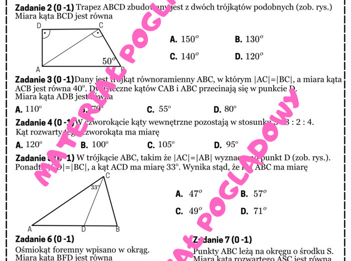 MINI MATURA - PLANIMETRIA cz. 1 - kąty