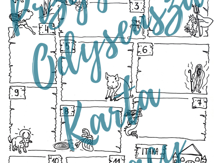 "PRZYGODY ODYSEUSZA": Etapy tułaczki bohatera *Rysunkowa karta pracy*