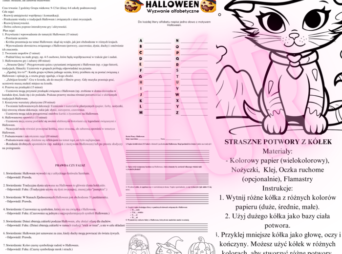Scenariusze Halloweenowe: Inspiracje dla Nauczycieli - 35 stron
