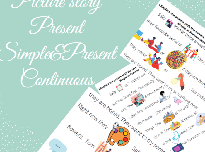 Picture stories: Present Simple and Present Continuous