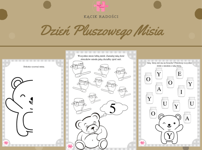 Dzień Pluszowego Misia - zadania
