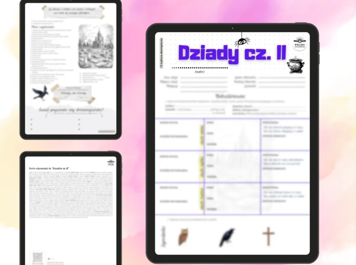 Lektury Obowiązkowe do Egzaminu Ósmoklasisty 📚 | Pakiet Kart Pracy PDF + 3 bonusy