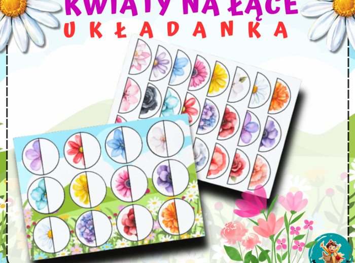 ŁĄKA: gra logiczna "KWIATY NA ŁĄCE"