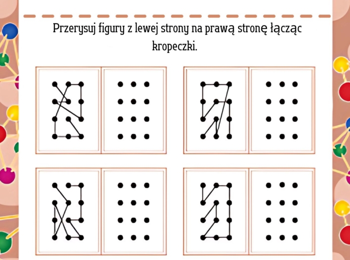 KOPIUJ FIGURY. ĆWICZYMY KOORDYNACJĘ WZROKOWO-RUCHOWĄ