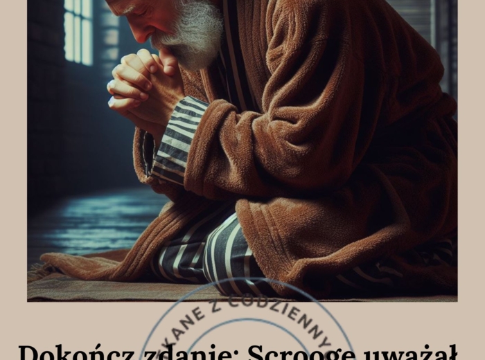 W świątecznym nastroju - karty lekturowe do ,,Opowieści wigilijnej" Dickensa