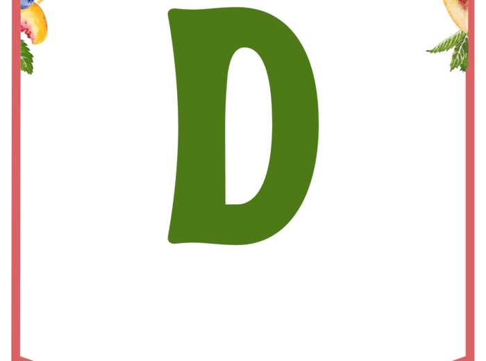 DZIEŃ OWOCÓW I WARZYW – biblioteka – świetlica – girlanda – gazetka – wersja 1