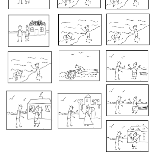 Karta pracy - "Bajka o rybaku i złotej rybce" Aleksander Puszkin