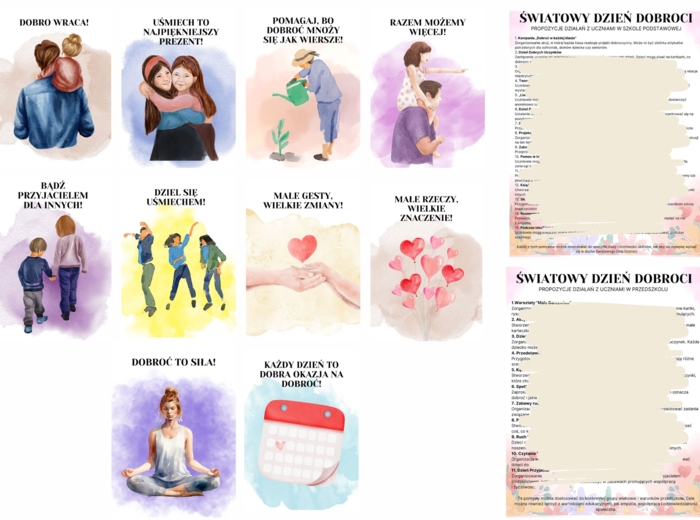 Światowy Dzień Dobroci - pakiet materiałów, plakaty i propozycje działań