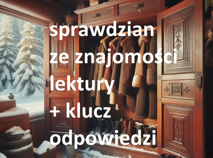 Opowieści z Narnii - sprawdzian ze znajomości lektury, test + klucz odpowiedzi