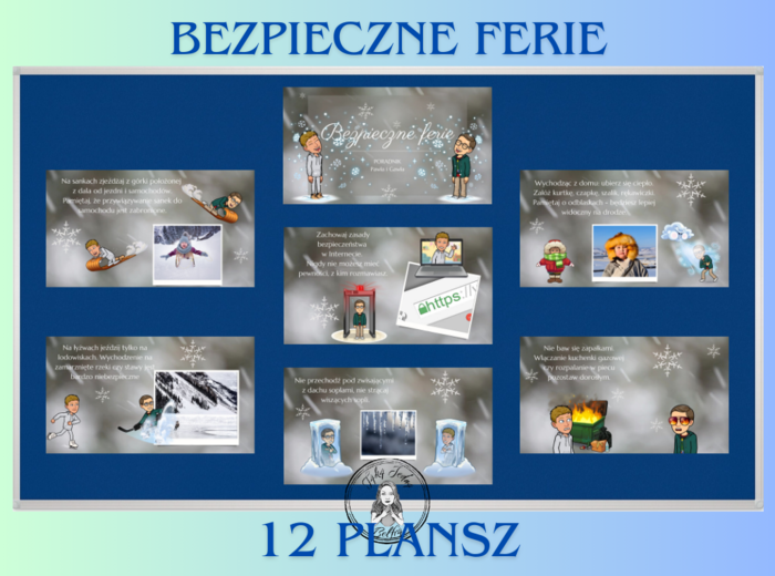 Bezpieczne ferie – ilustrowany poradnik/gazetka/filmik dla uczniów