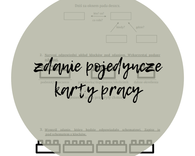 zdanie pojedyncze (karty pracy)