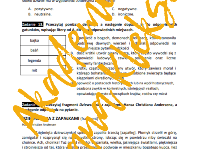 E8 „Akademia Pana Kleksa” *ZBIÓR ZADAŃ EGZAMINACYJNYCH* – wymagania 2024/2025 i 2025/2026