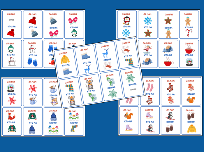 ZIMA – Ja mam… Kto ma…? – 40 szt. - biblioteka - świetlica