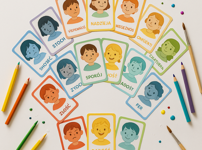 „Deszczowe emocje” – karty obrazkowe do rozmów o uczuciach