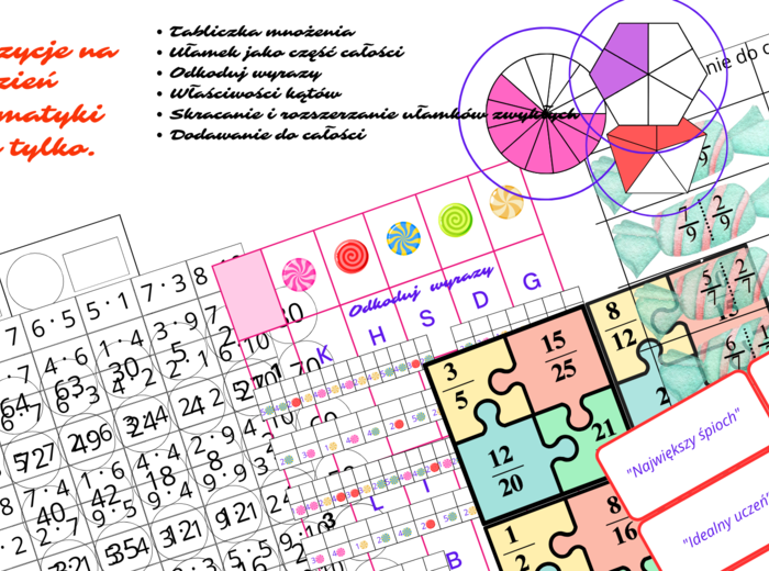 Zabawy matematyczne na Dzień Matematyki i nie tylko!